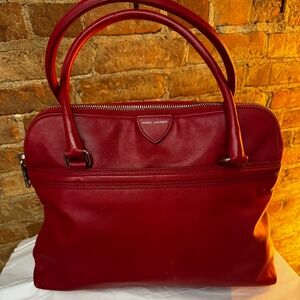 Marc Jacobs Raleigh Red Lambskin Leather Tote